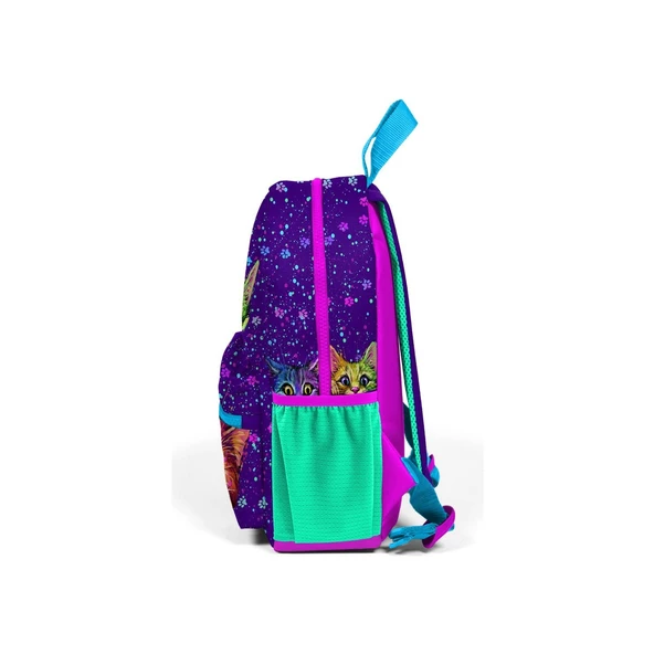 Coral High Kids Mor Kedili İki Bölmeli Anaokul Sırt Çantası 23532 - Resim 2