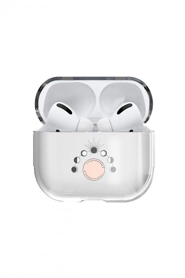 Apple Airpods Pro Kılıf Gezegen Şeffaf Kulaklık Koruyucu Kılıf