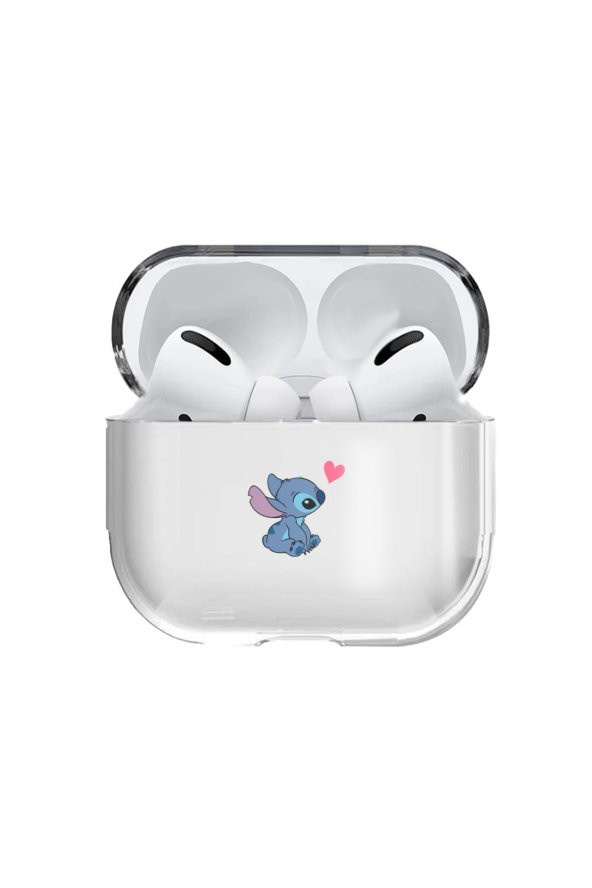 Apple Airpods Pro Kılıf Sevimli Lovely Şeffaf Kulaklık Koruyucu Kılıf