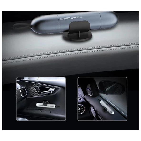 Polham Araç Cam Kırıcı Emniyet Kemer Kesici 2in1 Araç Pencere Camı Ve Emniyet Kemeri Kesici - 5