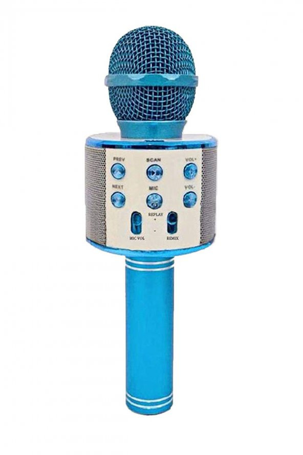 Dijimedia WS858 Karaoke Mikrofon - Mavi