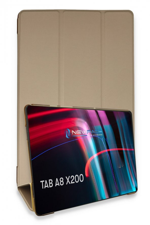 Bilişim Aksesuar Samsung Galaxy X200 Tab A8 10.5 Kılıf Tablet Smart Cover Kılıf - Gold - 1