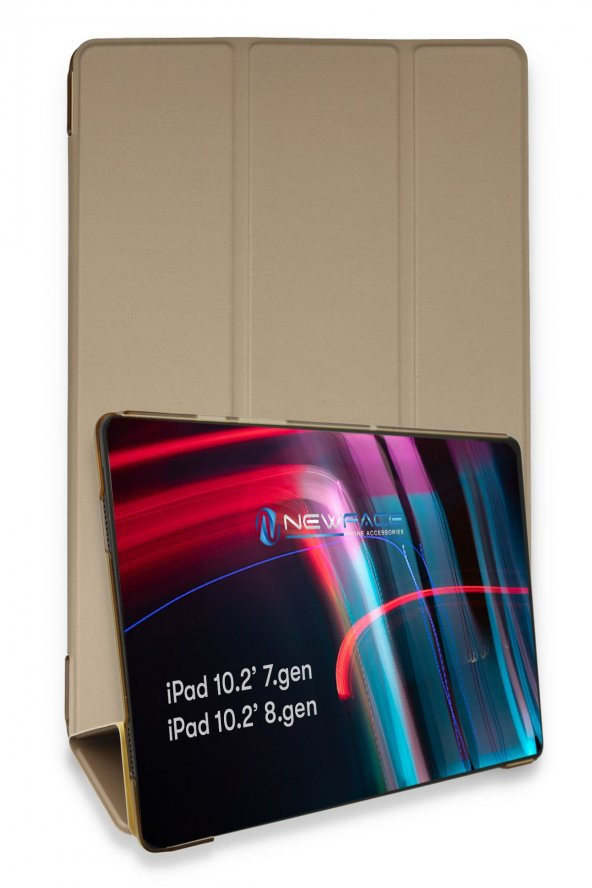 Bilişim Aksesuar iPad 10.2 (8.nesil) Kılıf Tablet Smart Cover Kılıf - Gold