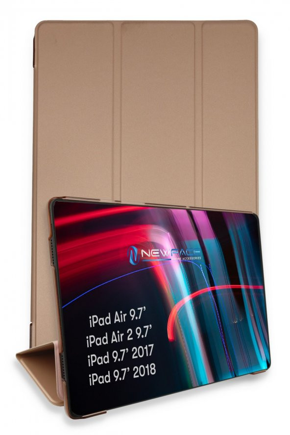 Bilişim Aksesuar iPad 5 Air 9.7 Kılıf Tablet Smart Cover Kılıf - Rose Gold