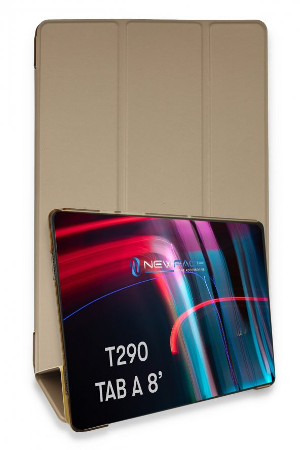 Bilişim Aksesuar Samsung Galaxy T290 Tab A 8 Kılıf Tablet Smart Cover Kılıf - Gold