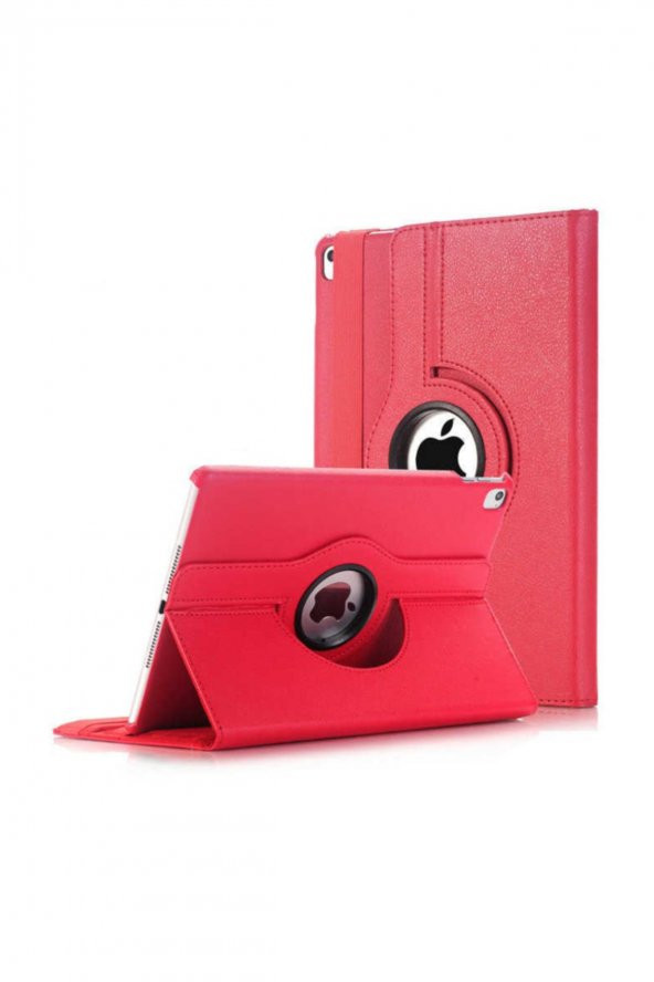 Apple Ipad Pro 10.5 Kılıf Dönebilen Standlı Tablet Kılıfı Kırmızı
