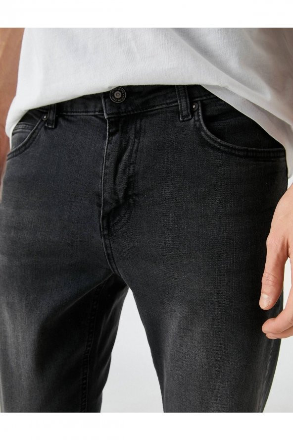 3sam40001nd Skınny Erkek Jean Pantolon Siyah - Resim 2