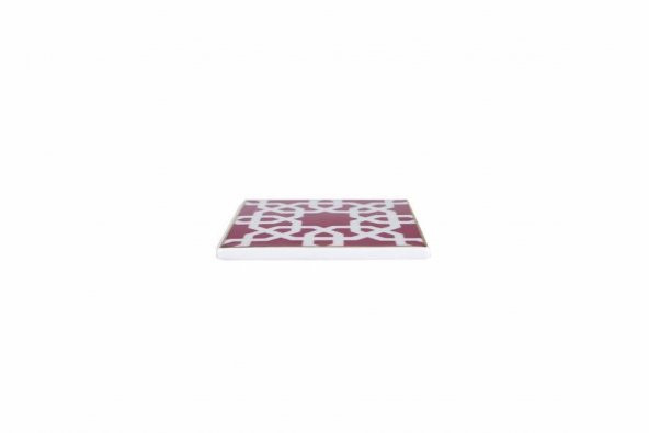 Porland Morocco Desen5 Fuşya Bardak Altlığı 10x10 cm  04A+P021651 - 3