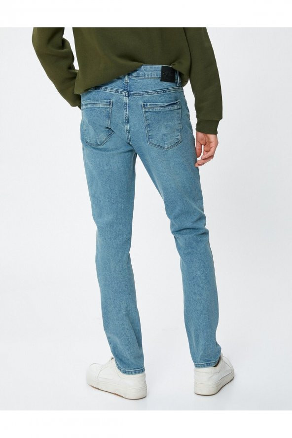 Erkek Açık İndigo Jeans - Resim 4