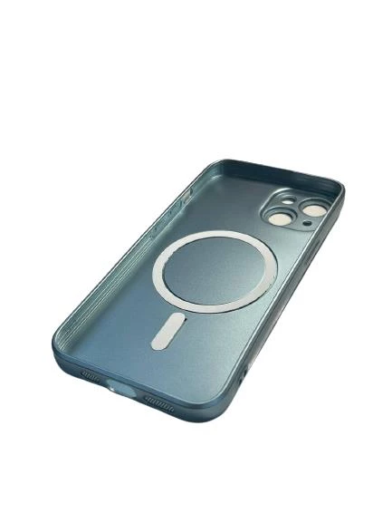 İphone 14 Metalic Magsafe Silikon Kılıf - 6