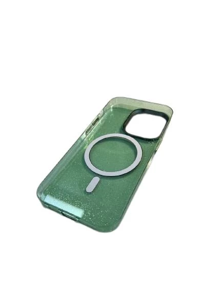 İphone 14 Pro Max Pixel Simli Sert Magsafe Kapak Kılıf - Resim 12