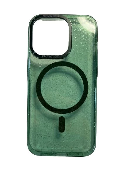 İphone 14 Pro Max Pixel Simli Sert Magsafe Kapak Kılıf - Resim 10