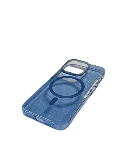 İphone 14 Pro Max Pixel Simli Sert Magsafe Kapak Kılıf - Resim 5