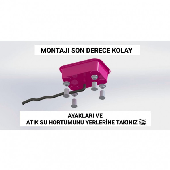 Yıkanabilir Kedi Tuvaleti Aycat Medium Paket ( PEMBE ) - 4