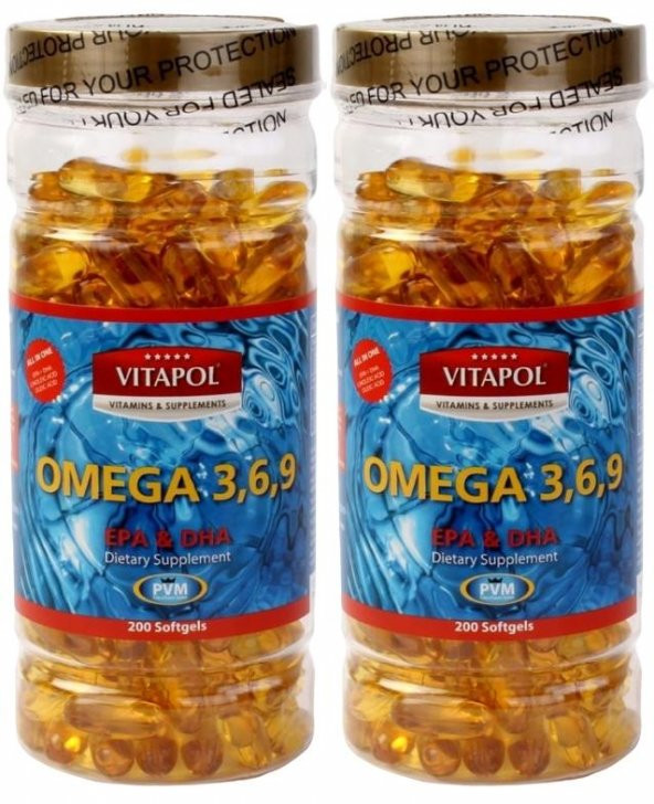 Vitapol Omega 3.6.9 Balık Yağı 2x200 Softgel