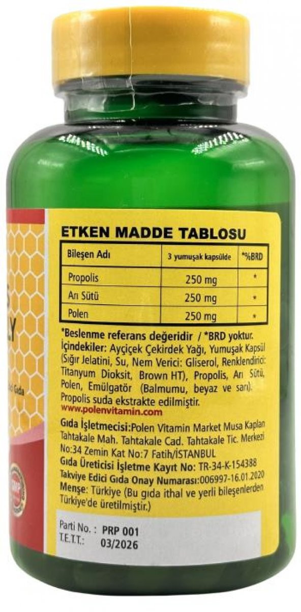 Vitapol Propolis Arı Sütü Polen 60 Kapsül - 2