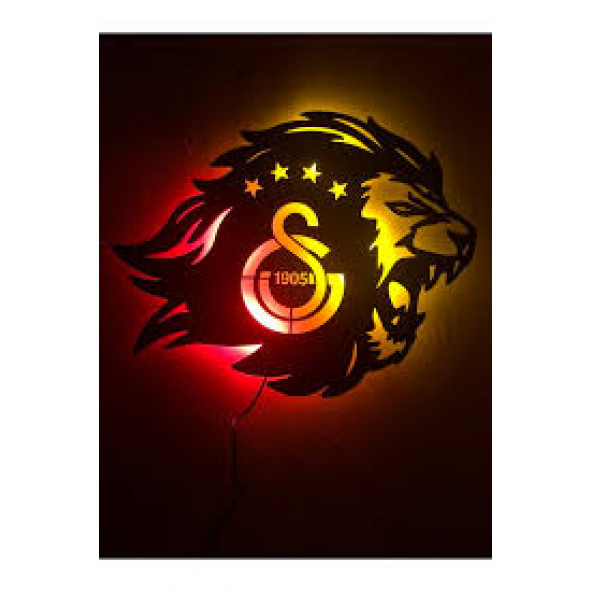 Galatasaray Led Işıklı Tablo 4 Yıldızlı