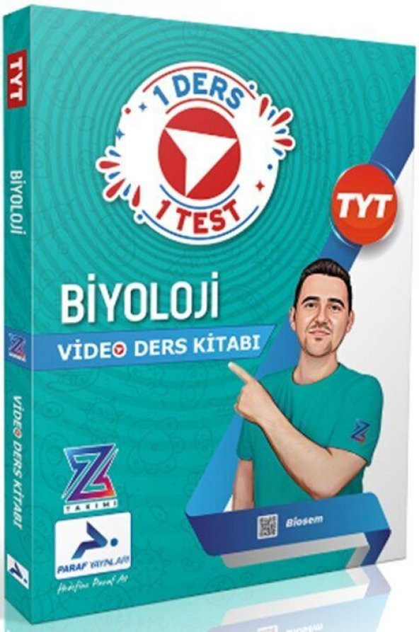 Z Takımı TYT Biyoloji Video Ders Anlatım Kitabı Paraf Yayınları
