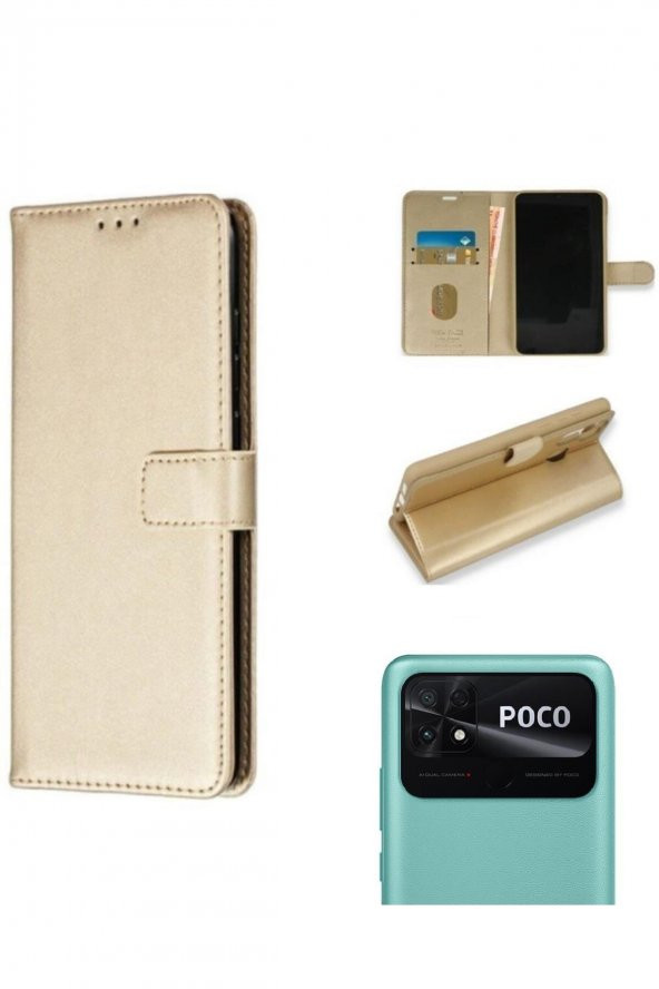 Xiaomi Poco C40 Cüzdanlı Ve Kapaklı Kılıf - Resim 9