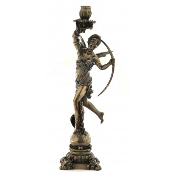 VERONESE BİBLOLAR-Wise Şamdan-WISE DIANA MUMLUK-18x15x45,5 CM-JWU74788A4 ürün görseli