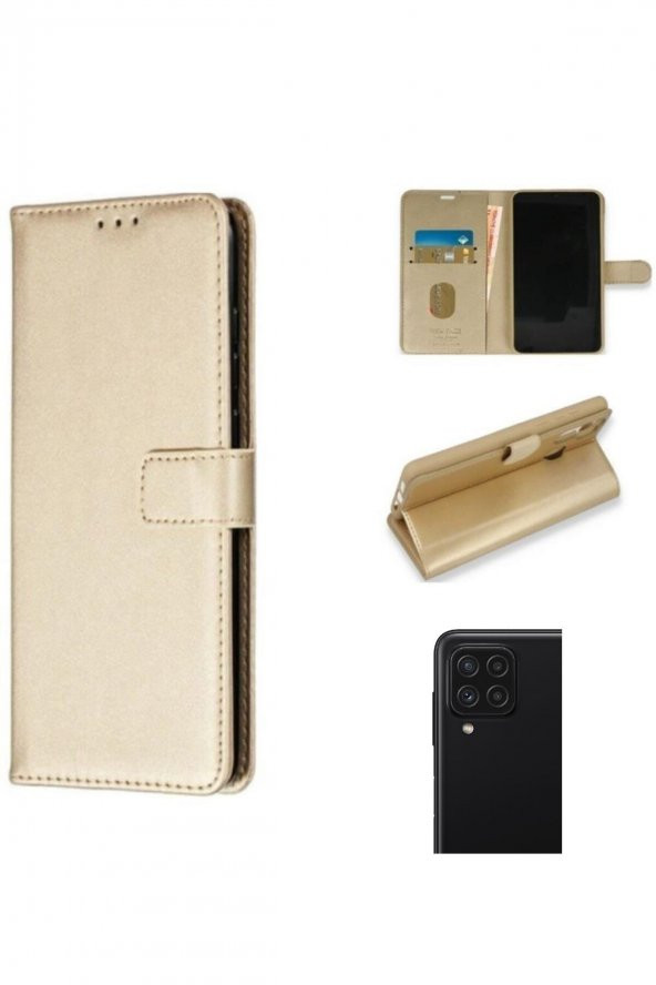 Samsung Galaxy M32 - M22 - A22 Cüzdanlı Ve Kapaklı Kılıf - Resim 3