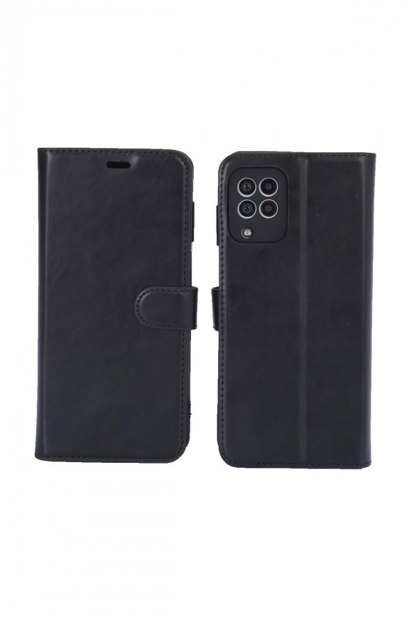 Samsung Galaxy M32 - M22 - A22 Cüzdanlı Ve Kapaklı Kılıf - Resim 10