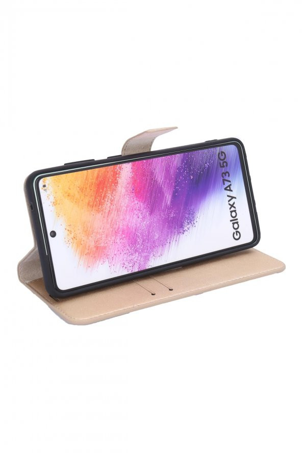 Samsung Galaxy A73 Kamera Koruma Cüzdanlı ve Kapaklı Kılıf - Resim 3