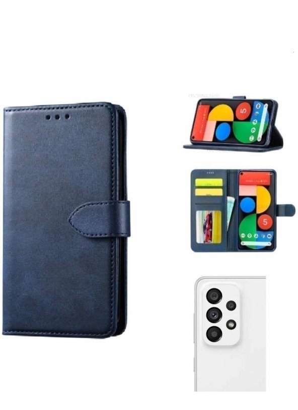 Samsung Galaxy A23 Cüzdanlı Ve Kapaklı Kılıf - Resim 5