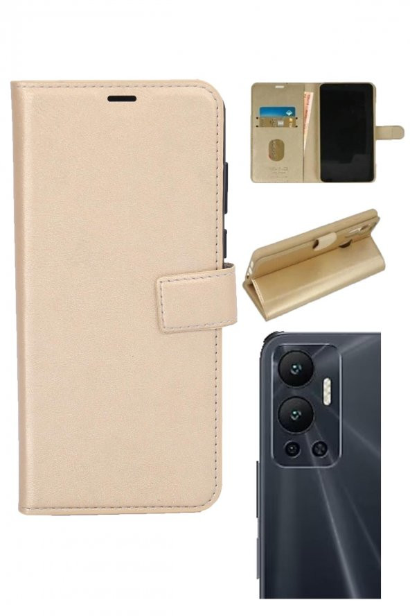 INFINIX Hot 12 Kamera Korumalı Cüzdanlı ve Kapaklı Kılıf ürün görseli