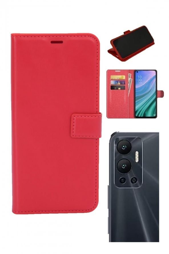 INFINIX Hot 12 Kamera Korumalı Cüzdanlı ve Kapaklı Kılıf - Resim 3