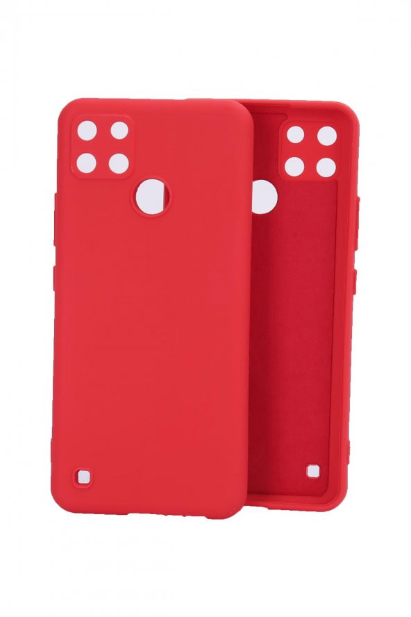 Realme C21y Uyumlu Kılıf Kamera Korumalı Silikon Arka Kapak ürün görseli