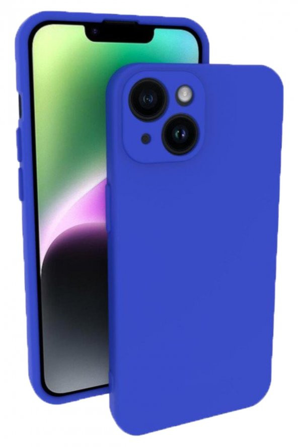 Apple iPhone 14 Kamera Korumalı Rubber Silikon Kılıf - Resim 4