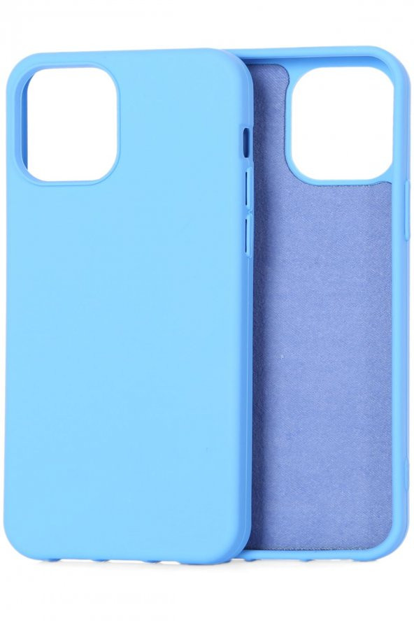 Apple iPhone 12 / 12 Pro Uyumlu Kamera Korumalı İçi Kadife Soft Silikon Kılıf ürün görseli