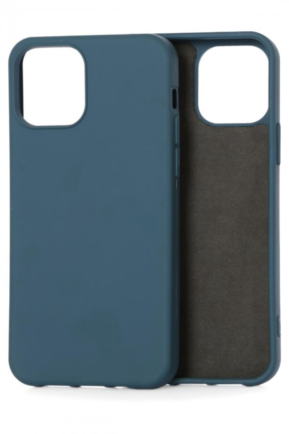 Apple iPhone 12 / 12 Pro Uyumlu Kamera Korumalı İçi Kadife Soft Silikon Kılıf - Resim 2