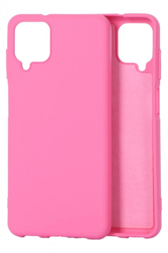 Samsung Galaxy A12 / M12 Uyumlu İçi Kadifeli Kamera Korumalı Soft Silikon Kılıf - Resim 10