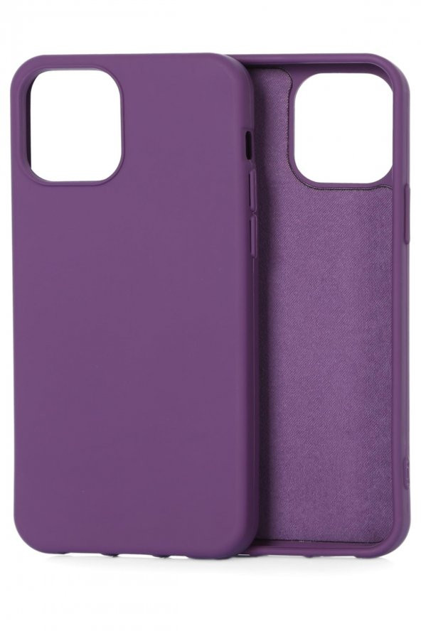 Apple iPhone 12 / 12 Pro Uyumlu Kamera Korumalı İçi Kadife Soft Silikon Kılıf - Resim 5