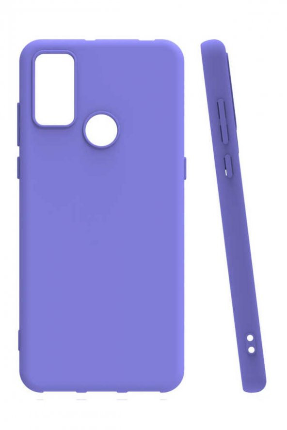 TCL 20E Kamera Korumalı Rubber Silikon Kılıf - Resim 3