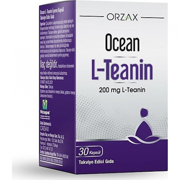 Ocean L-Teanin 200mg 30 Kapsül
