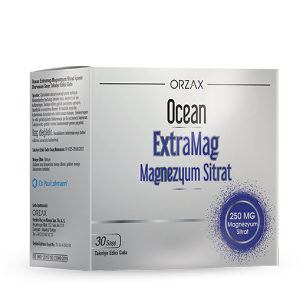 Ocean ExtraMag Magnezyum Sitrat 30 Saşe