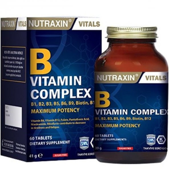 Nutraxin B Vitamin Complex 60 Kapsül