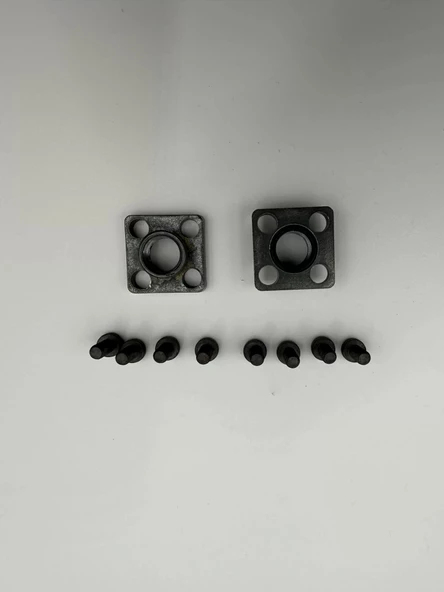 Hidrolik Pompa Düz Adaptörü M6 - 25x25 - 1/4 - Resim 3