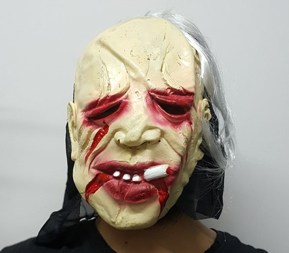 Halloween Cadılar Bayramı Sigara İçen Korku Maskesi (579)