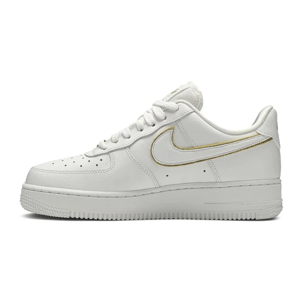 Nike Air Force 1 Low Icon Clash White Metallic Gold (W) Günlük Spor Ayakkabı AO2132-102 - Resim 2