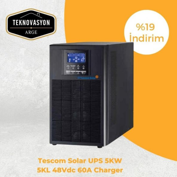 Tescom Solar UPS 5KW 5KVA 60 Amper Mppt Akıllı İnverter