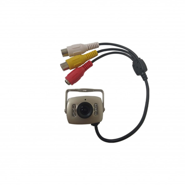 Analog Mini Araç Kamerası - 6 IR LED, HD Görüntü Kalitesi, Gündüz & Gece Modu