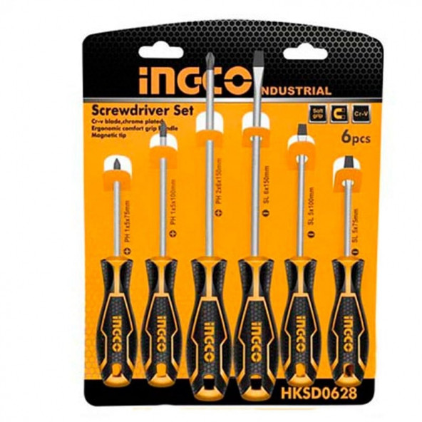 Ingco 6'Lı Tornavida Seti Ing-Hksd0628