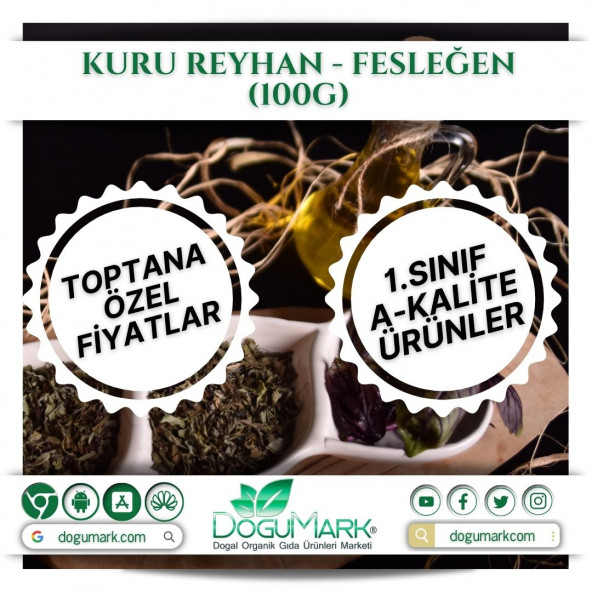 DoğuMark - Kuru Reyhan - Fesleğen (100g) - 2