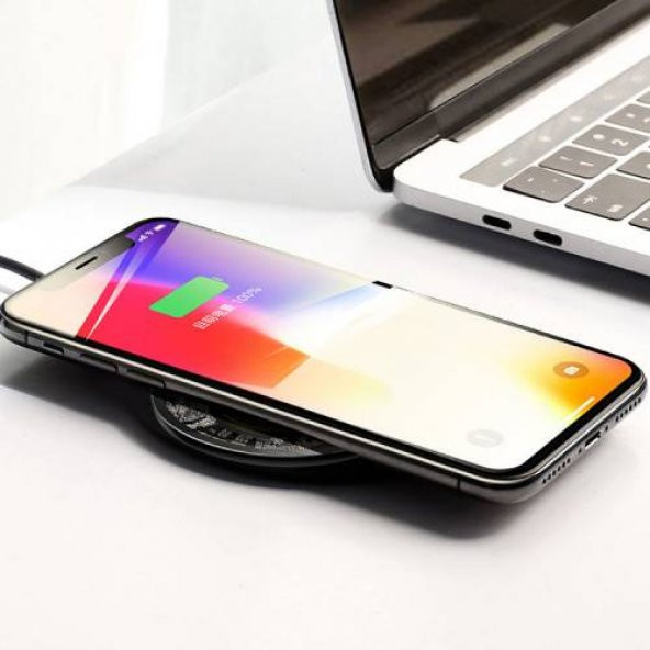 Baseus Simple 10W Kablosuz Şarj Aleti İphone Samsung Huawei Xiaomi Uyumlu Kablosuz Şarj Aleti - 7