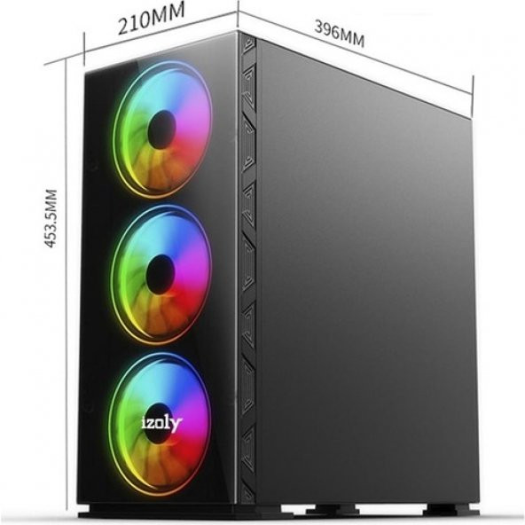 WUCLY AMD Ryzen 5 5600X 16GB 500GB M2 NVME RTX3060 12GB Masaüstü Oyun Bilgisayarı - 3