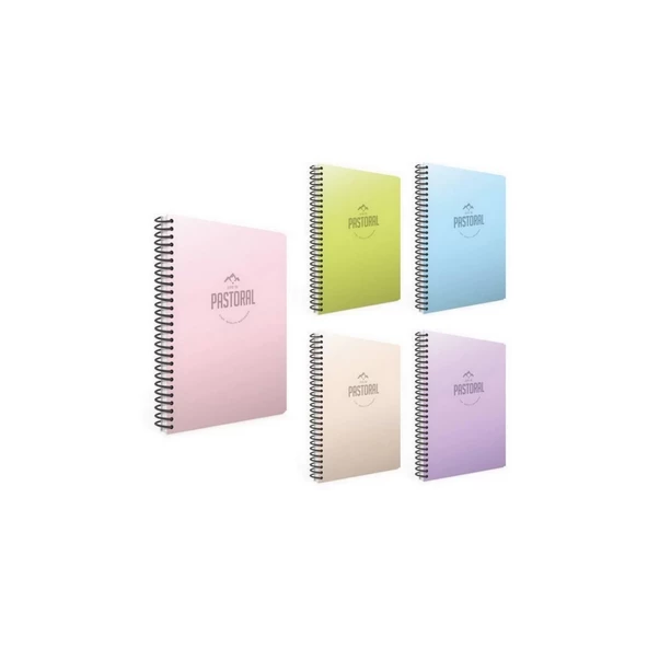 GIPTA PASTORAL SPİRAL PP KAPAK DEFTER ( 17*24 ) 96 yaprak ( Çizgili )